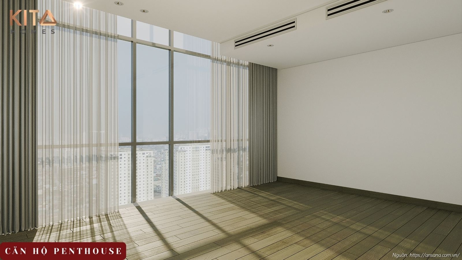 Nhà mẫu căn hộ Penthouse Sky Villa dự án Ansana By Kita Võ Văn Kiệt Bình Tân