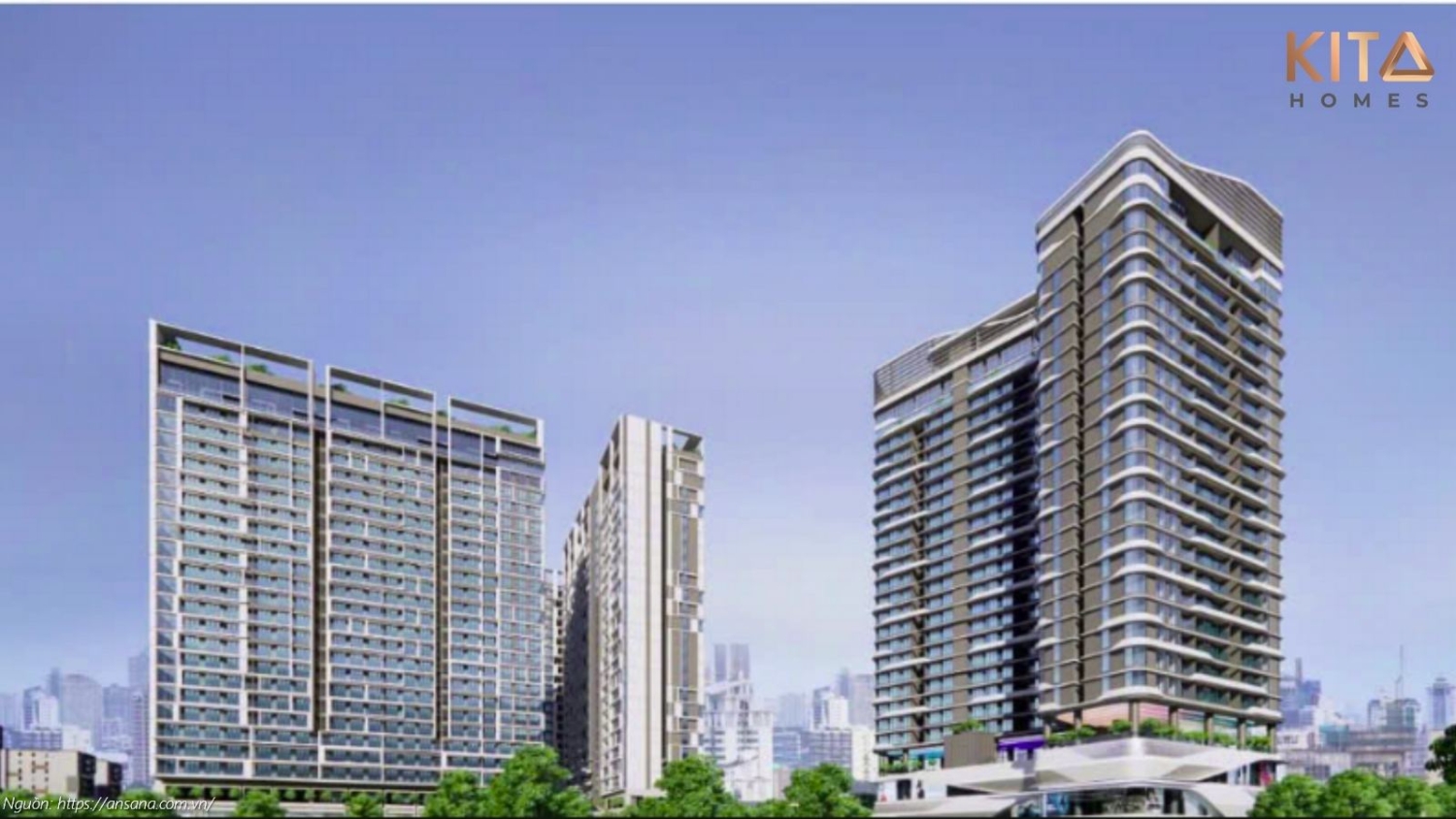 Phối Cảnh Tổng Thể Ban Ngày Căn Hộ Chung Cư Ansana By Kita