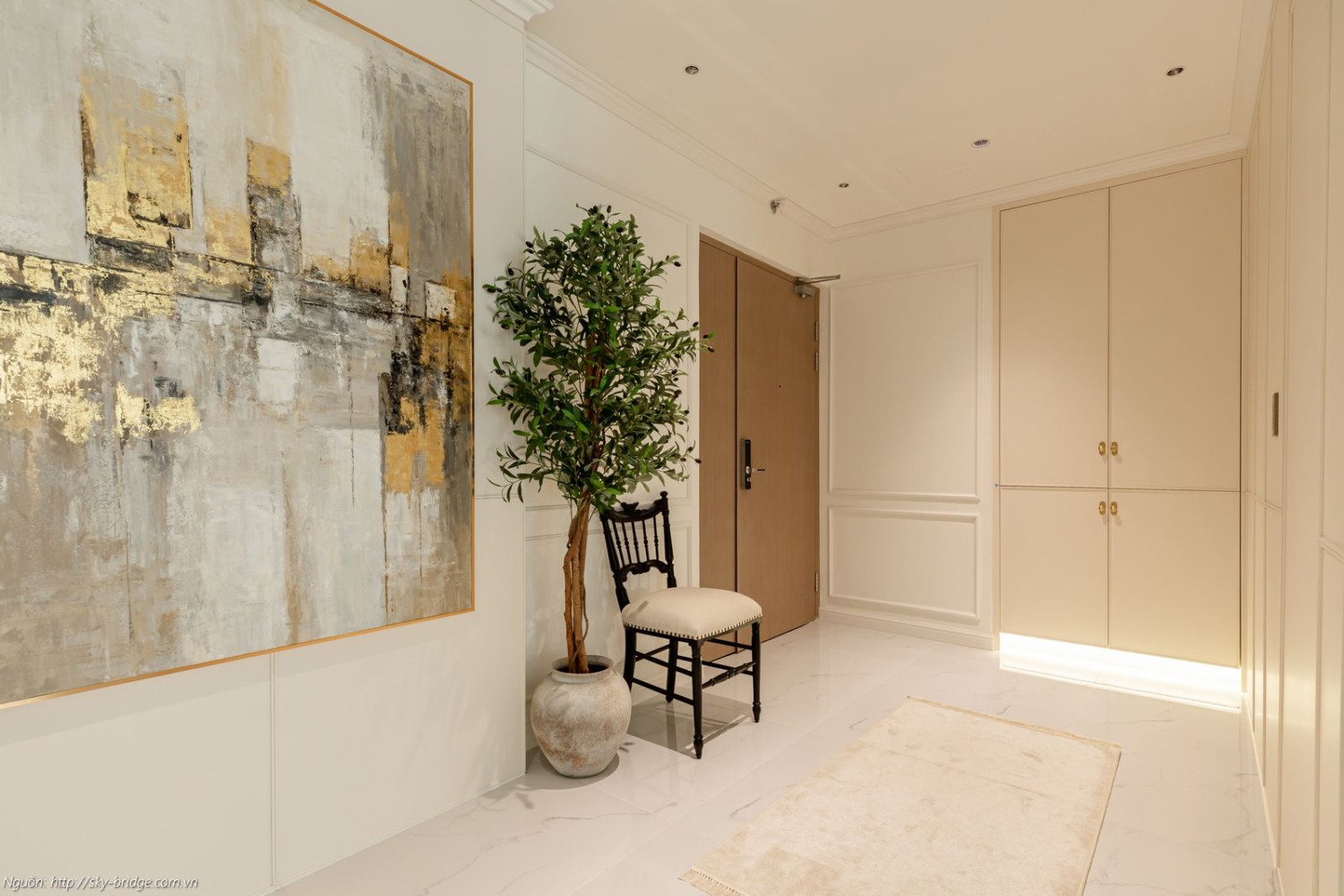 Bố trí phòng kho chứa đồ tiện lợi tối ưu không gian tại căn hộ mẫu Sky Bridge 3PN 152m2