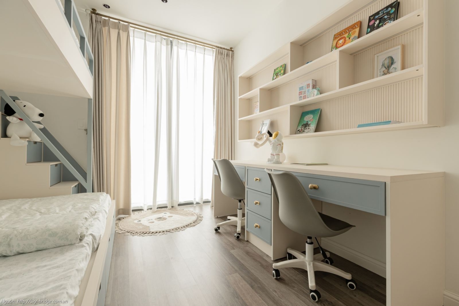 Phòng ngủ Master (Phòng 3) sang trọng đẳng cấp nhất tại căn hộ Sky Bridge 152m2