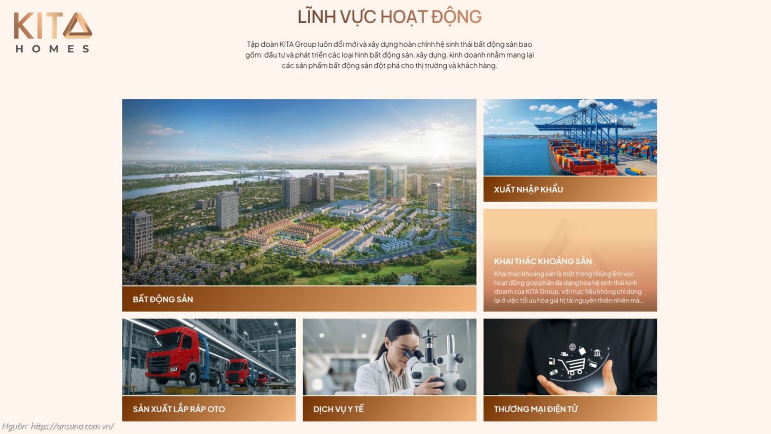 Thông tin năng lực Chủ đầu tư dự án căn hộ Ansana by Kita Bình Tân - Tập đoàn KITA Group