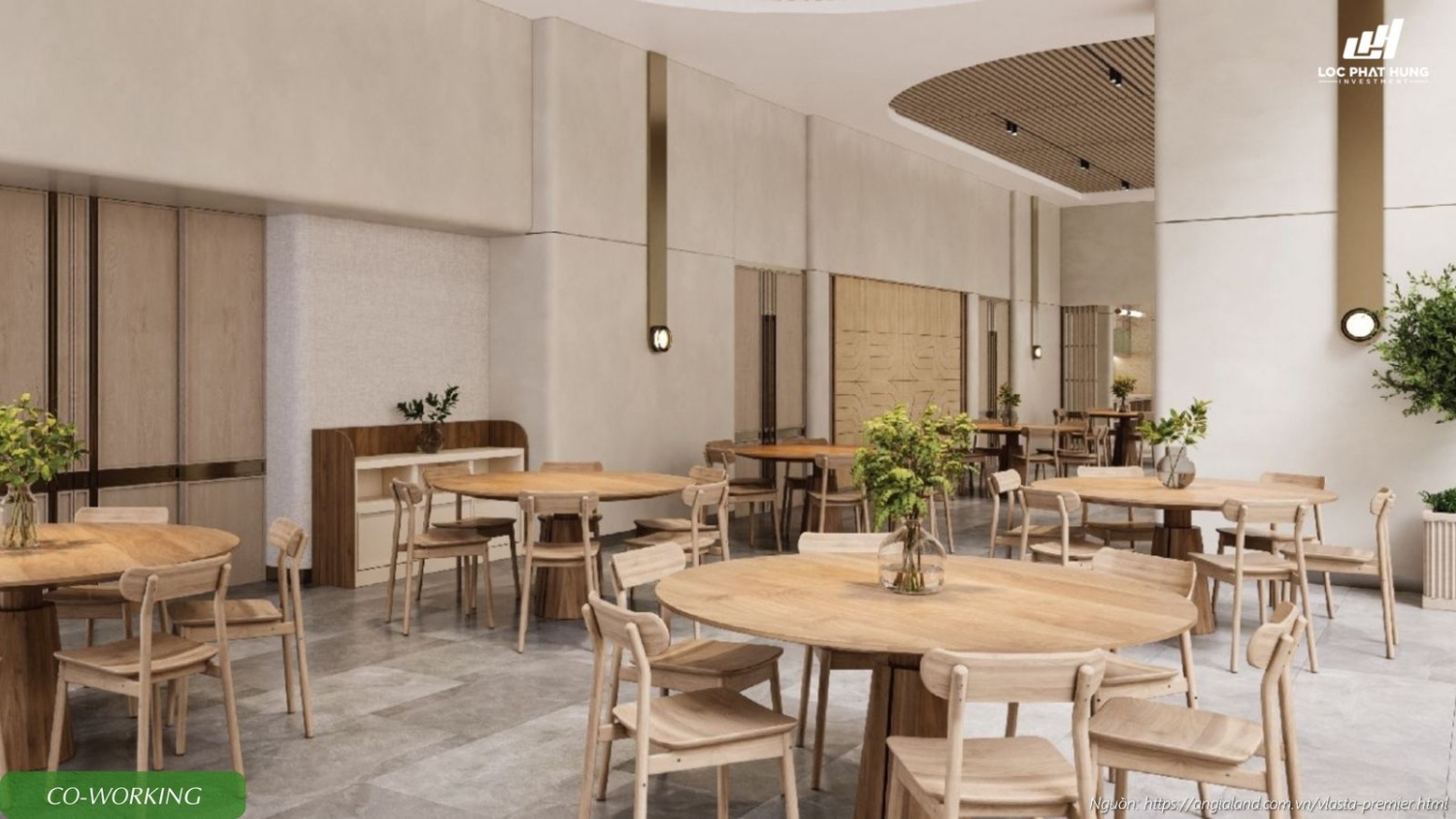 Không gian làm việc Co-working Space dự án căn hộ chung cư Vlasta Premier Quận 7