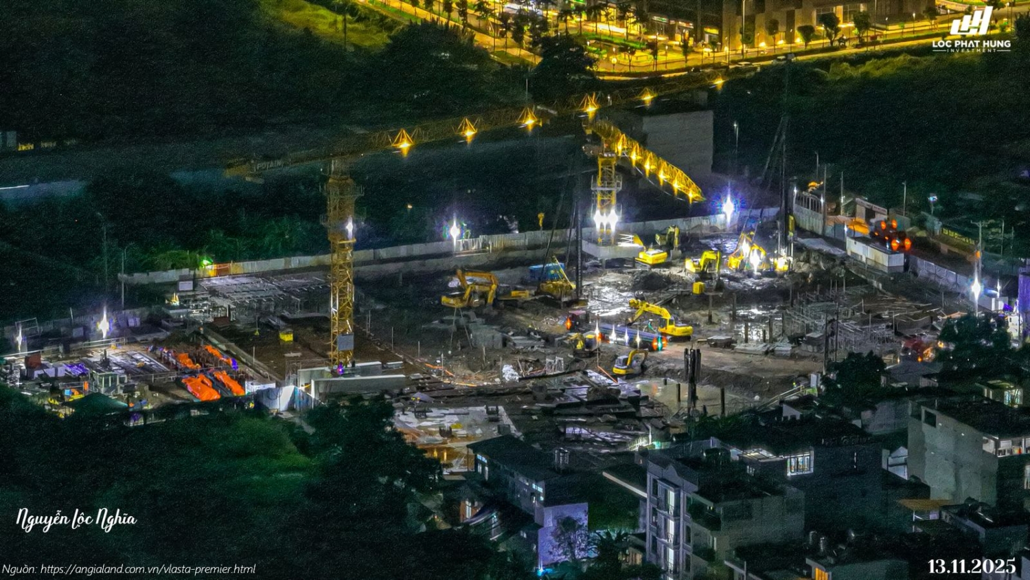 Tiến độ xây dựng tháng 11/2025 dự án căn hộ chung cư Vlasta Premier Quận 7